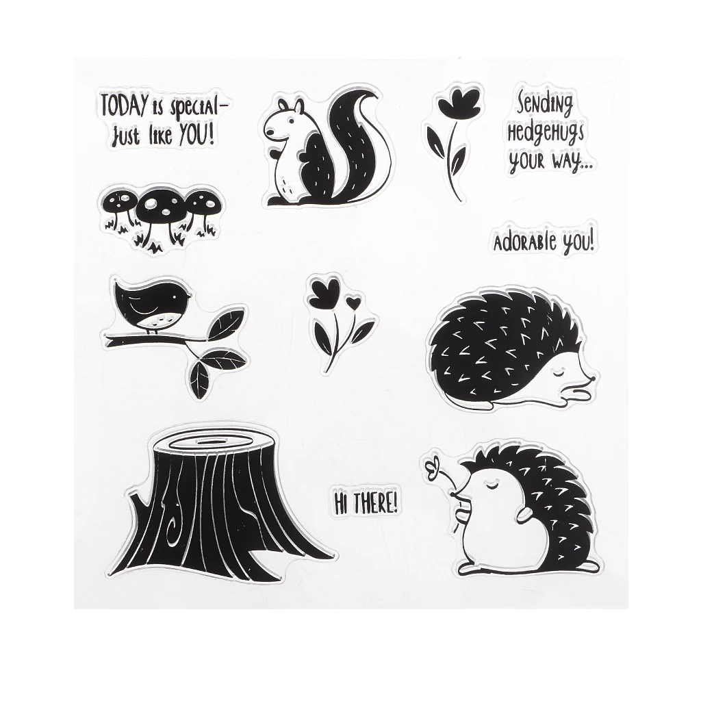 Many Style Butterfly Flower Best Wishes Clear Rubber Stamps for Card Making Decoration Scrapbooking Photo Album Diary