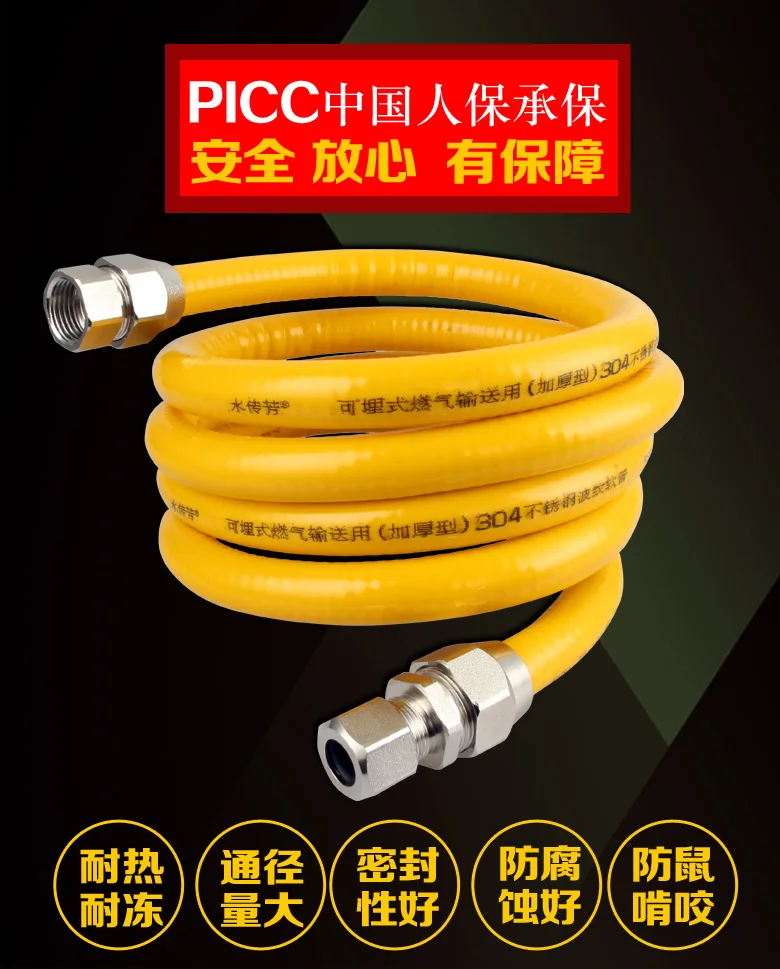 Inoxidável, Aquecedor De Água Líquida, Fogão A Gás, Mangueira De Metal