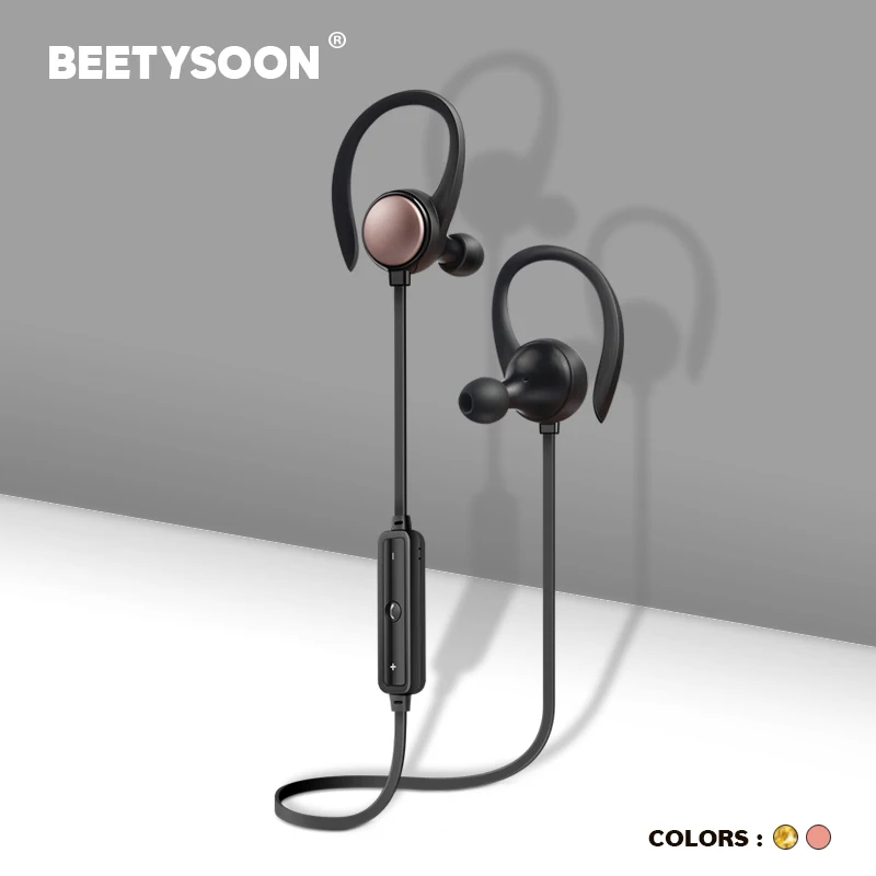 

BEETYSOON Sport Running Bluetooth Earphone Headset Wireless Earphone Bluetooth Earpiece With Mic Stereo Earbuds For Iphone S5E