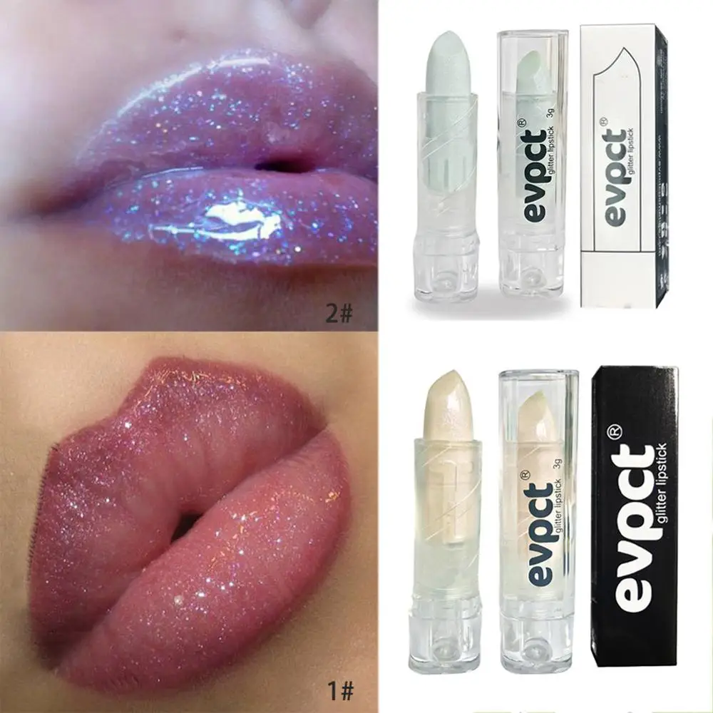 Evpct Brand Diamond Glitter Lipstick Makeup Magic Color Lip Stick Long