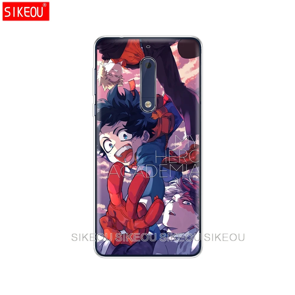 Силиконовый чехол для телефона Nokia 5 3 6 7 PLUS 8 9 /Nokia 1 2 2018 моя геройская академия