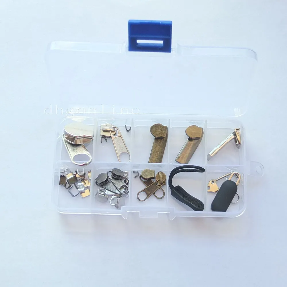 One Box Zipper Repair Kit Solution Fixer Pull Tab Replacement Clothing