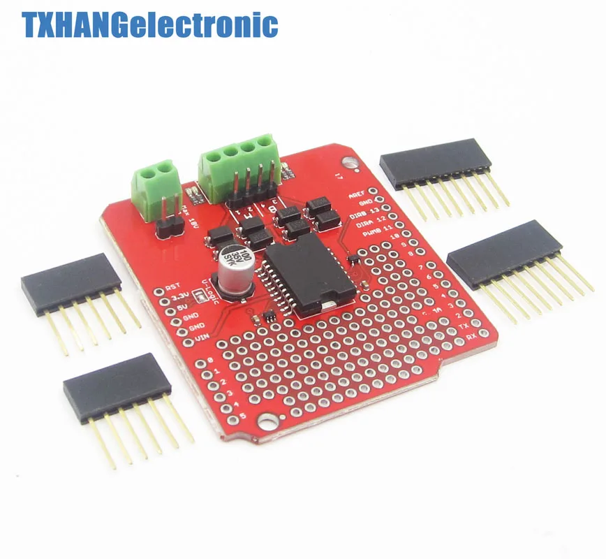 L298P Dual Channel Motor Driver Shield DC epper Driver Board (2)