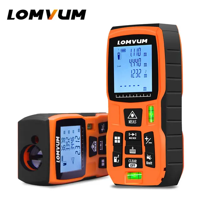 LOMVUM 40m 120m Trena Measure Tape Laser Ruler Rangefinders Digital Distance Meter Measurer Range Finder Lazer Metreler 100m LVB