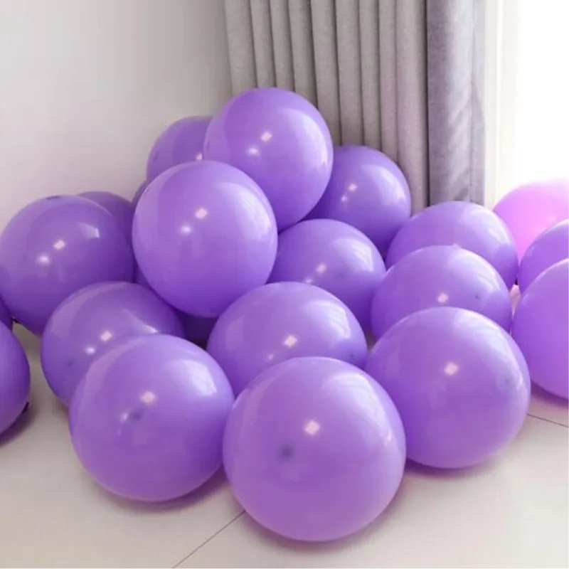 Кофейные воздушные шары 50 шт./lot10 дюймов Толстый Круглый латексный коричневый шар на день рождения украшения для взрослых свадебный воздушный шар для Бэйби Шауэр - Цвет: Фиолетовый