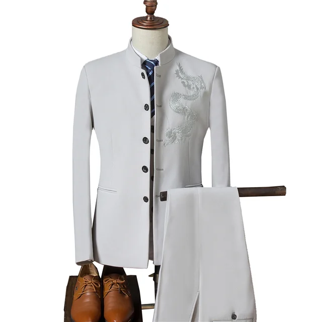 costume col mao homme