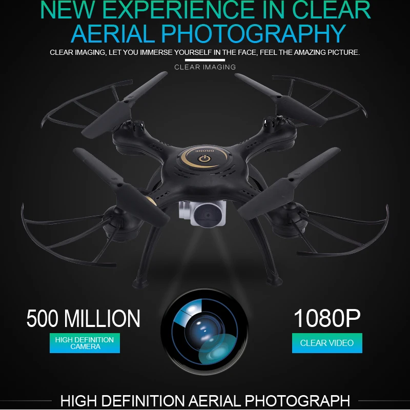 

X7S WIFI FPV Drone With Wide Angle HD Camera 2.4G 4CH 6-Axis Switch Remote Control Quadcopter Altitude Hold RTF RC Helicopters