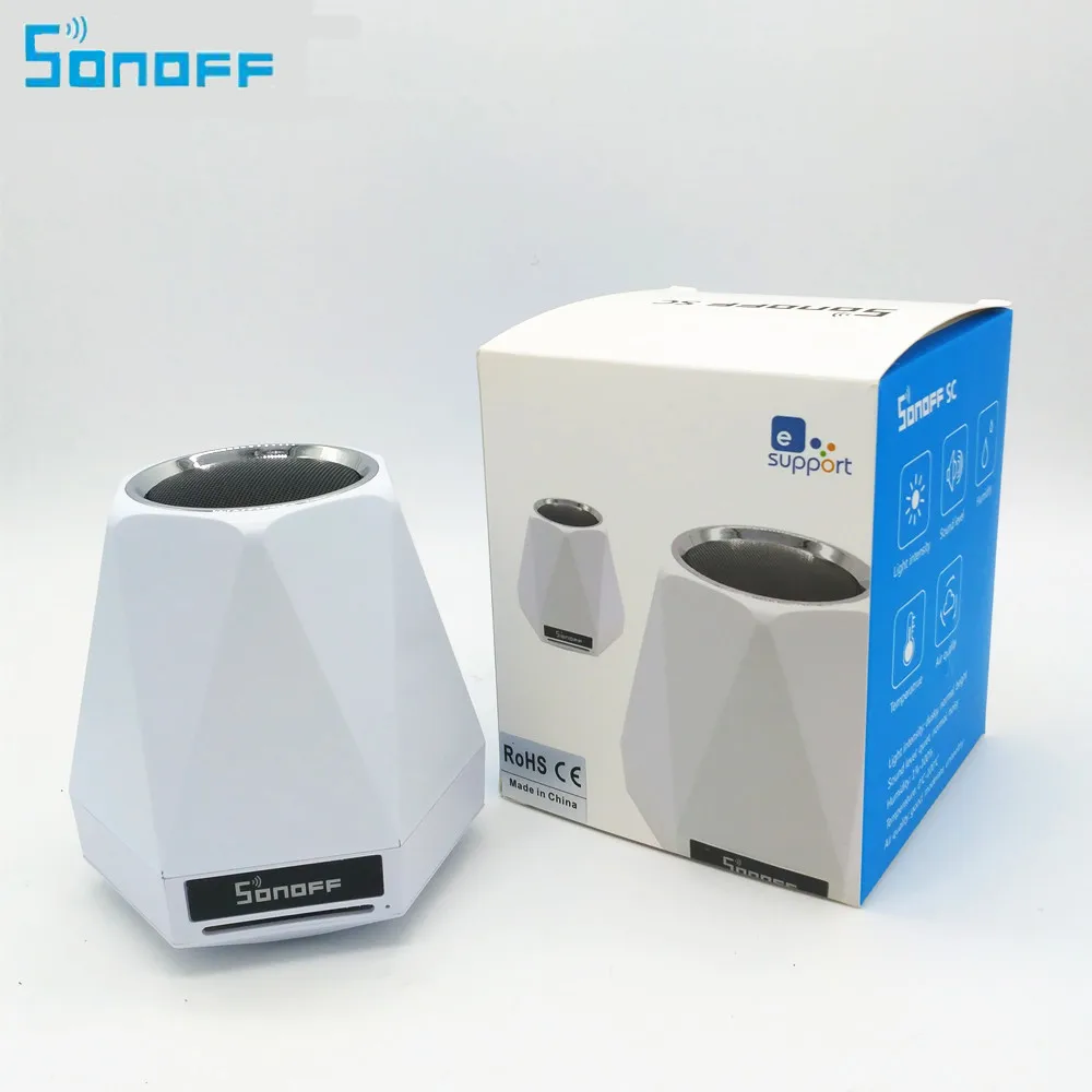 

Sonoff SC Smart Home Indoor WiFi Environmental Monitor Device Temperature Humidity Light Intensity Air Quality Automation Detect