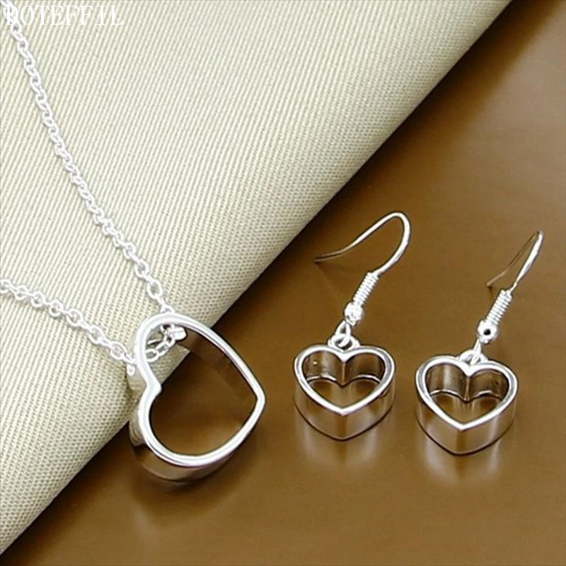Комплект из колье и серёг серебра 925 пробы|necklace earring|925 sterling silverearrings necklace |