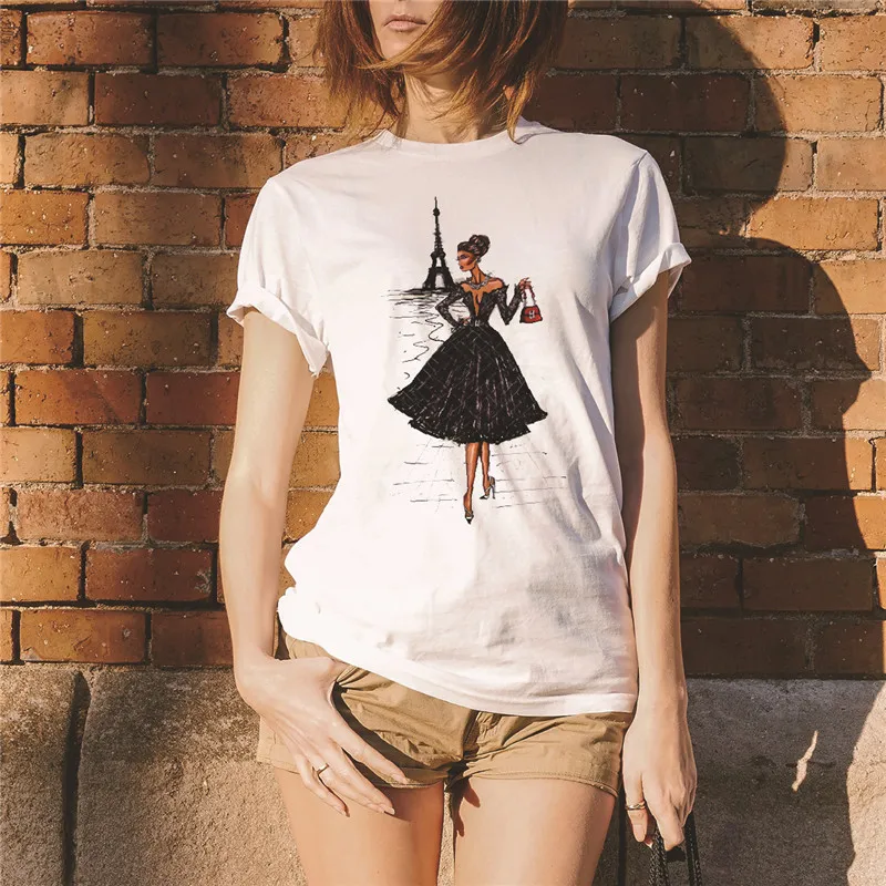 Модная женская футболка Повседневная хлопковая супер мягкая футболка|Футболки| |