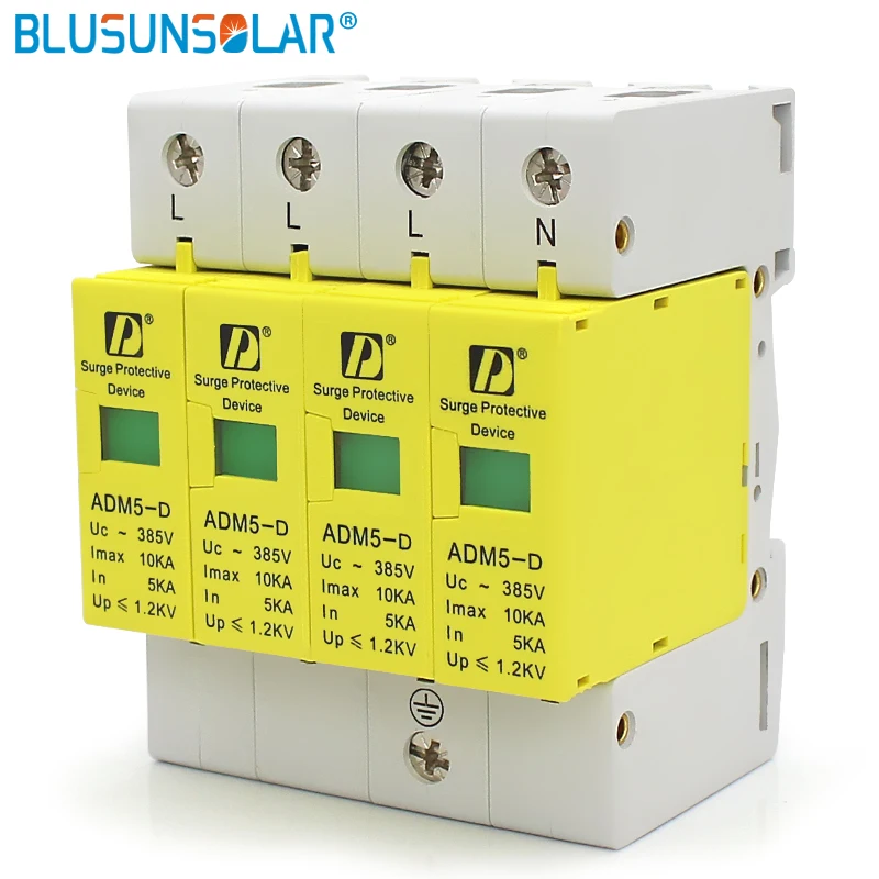 10pcs Lot High Quality Lightning Surge Protectors 4p 10ka 220v 385v Low