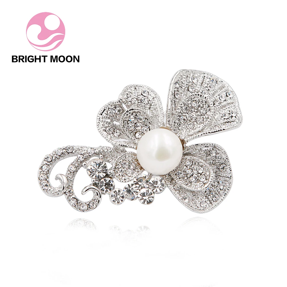 Lucky grass Brooches For Women Freshwater Pearl Brooch Pins Corsage