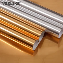 PVC Vinyl Stainless Steel Self adhesive Wallpaper Fridge Dishwasher Appliance Contact Paper Shelf Liner Kitchen Wall Stickers
