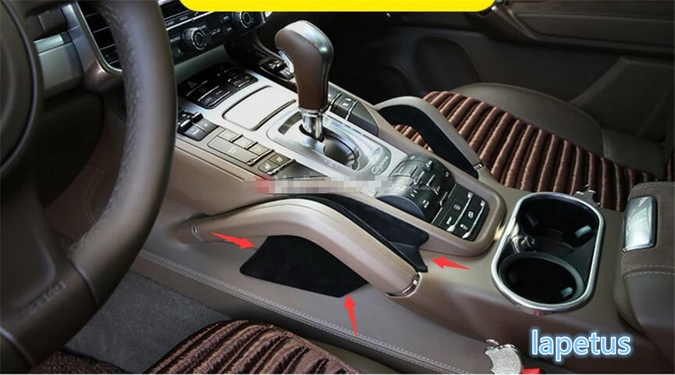 

For Porsche Cayenne 2015 2016 Front Central Storage Box Decorative Cover Trim 1 pcs