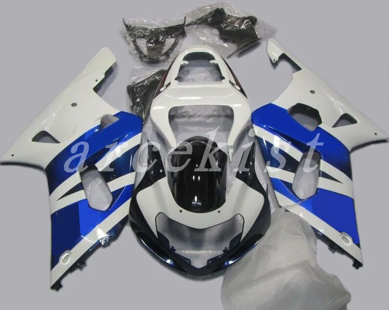 

New Motorcycles Fairings Kit Fit For Suzuki GSXR600 GSXR750 GSXR-600 750 01 02 03 2001 2002 2003 ABS Plastic custom blue white