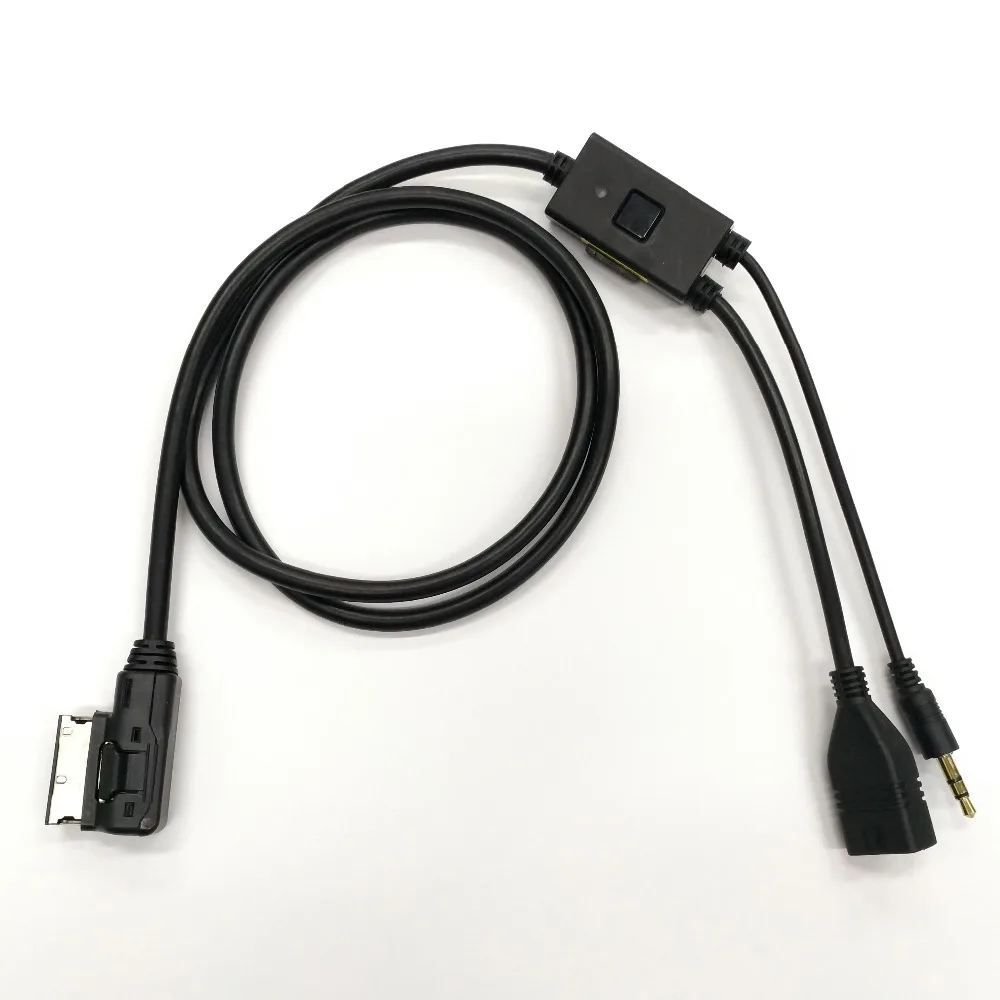 Мультимедийный MDI медиа-в USB AUX MP3 Кабель-адаптер для Volkswagen Golf Passat Tiguan Touran Caddy Scirocco Eos для Touareg