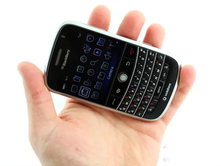 Разблокированный BlackBerry Bold 9000 одноядерный 5MP 8GB rom черный ягодный мобильный телефон Восстановленный мобильный телефон