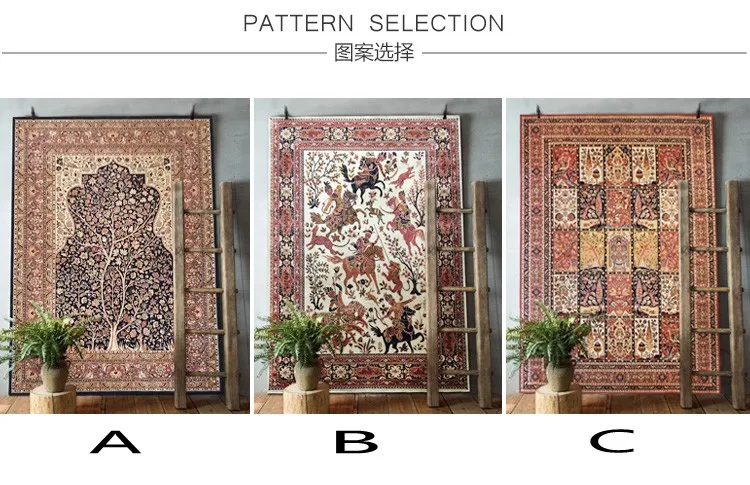 Большой размеры персидский ковры Гостиная Коврик для кофейного столика, 3 мм тоньше американский стиль домашний декоративный ковер легкий уход