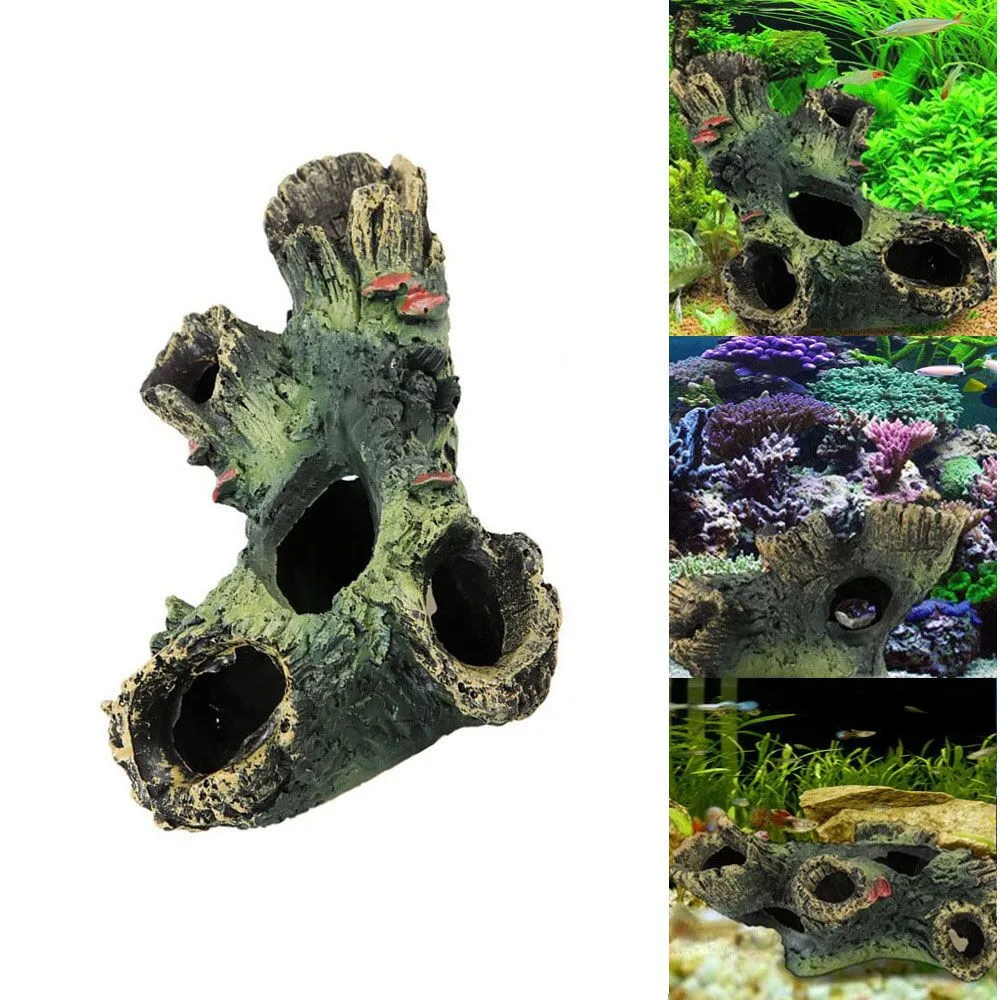 HSU Auarium украшения для багажника Driftwood аквариум рыбы Смола Подводные Украшение