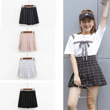 Новые женские юбки с высокой талией Harajuku мини юбки плиссированные клетчатые офисные юбки женские милые сексуальные женские юбки#249