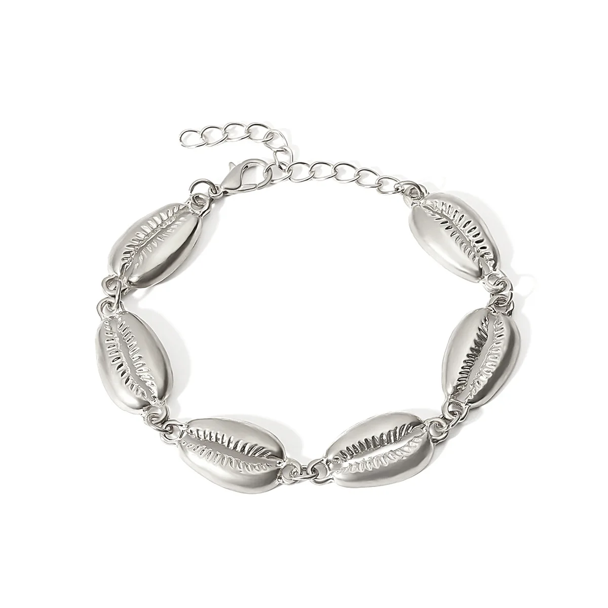 quan silver shell Золотой цвет, каури, ракушка, браслеты для женщин, Тонкая Веревка, цепочка, браслет, бусины, очаровательный браслет, богемное пляжное ювелирное изделие - Окраска металла: quan silver shell