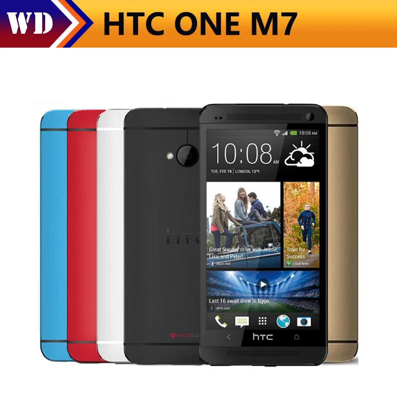 

Original Phone HTC ONE M7 Unlocked 3G 4G Wifi GPS 4.7'' Touch Cell Phone 2GB RAM 32GB Storage Android SmartPhone