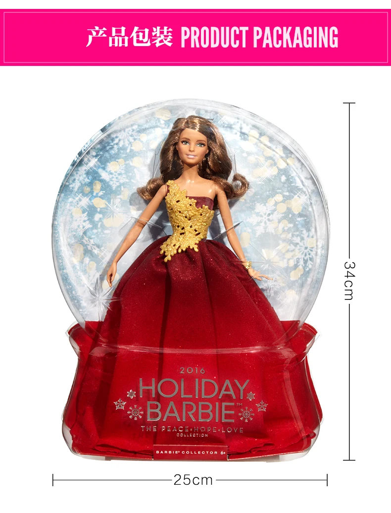 Бренд Барби принцесса праздник Этническая Коллекционная кукла игрушка для девочек подарок на день рождения девочка игрушки подарок Boneca DRD25