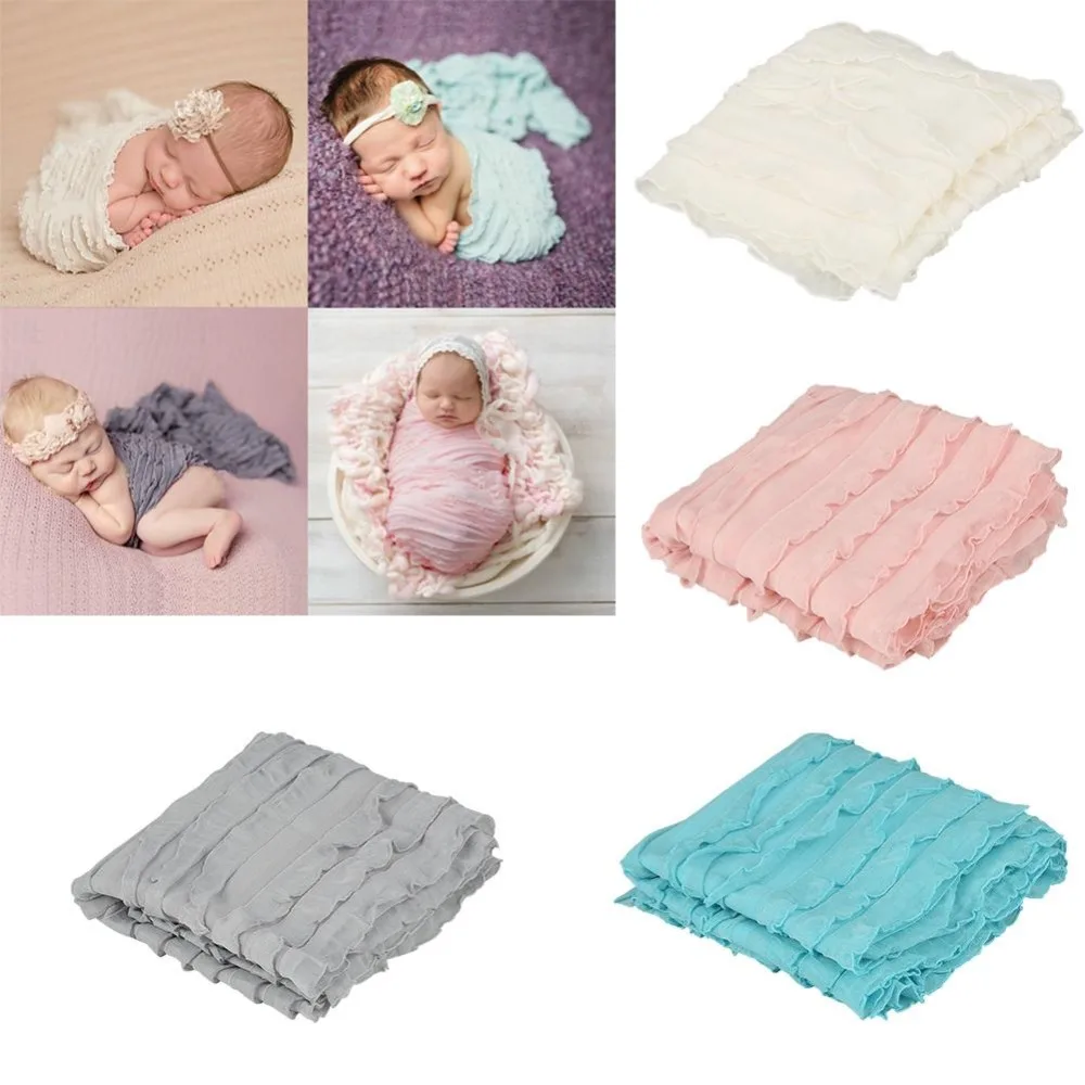 30*117cm Newborn Stretchy Wrap Blanket Baby Scarf Swaddle Newborn Photo