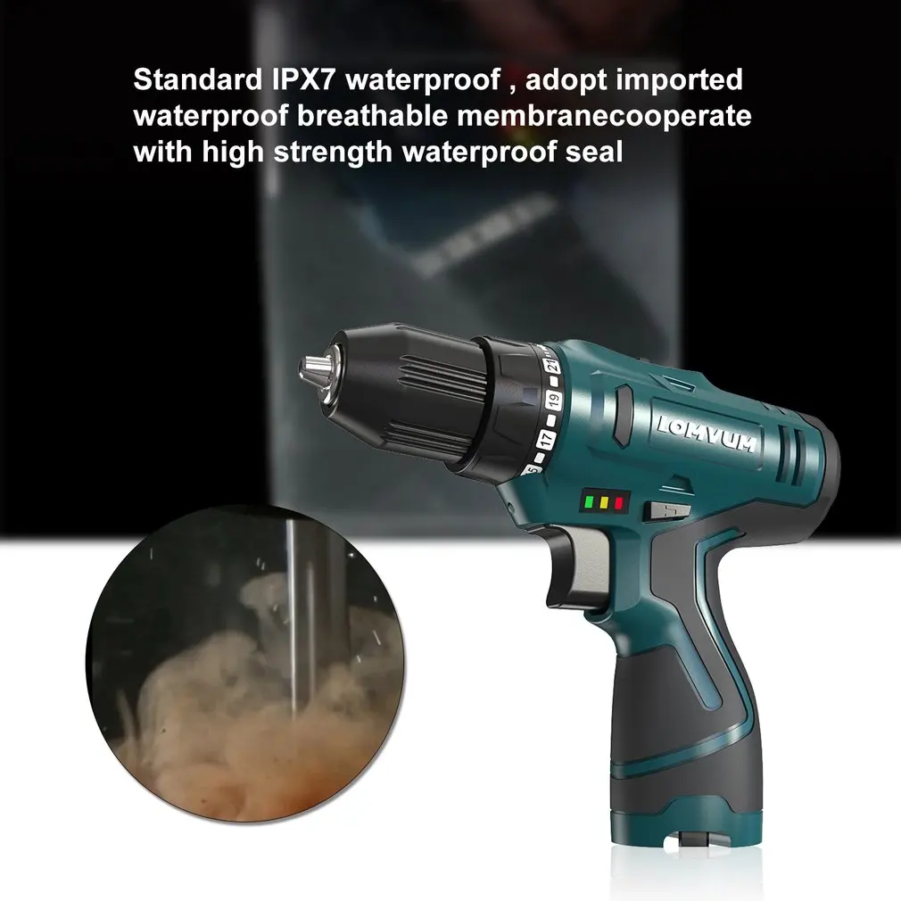 

16.8V Wireless Power Driver DC Lithium Battery 2-Speed Electric Drill Electric Screwdriver Cordless Drill kit with Accessories