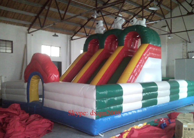 

Large PVC inflatable amusement park and inflatable slide outdoor playground slide