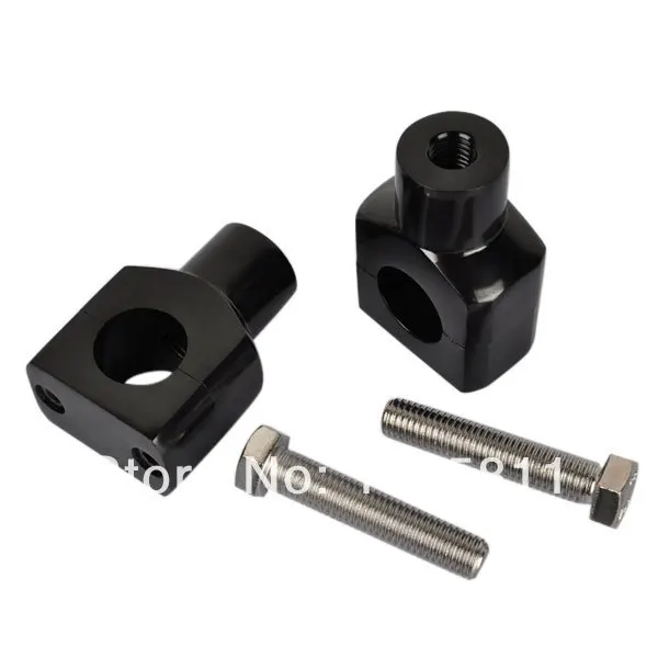 

Pair 1'' 25mm Motorcycle Vertical Black Motorcycle Billet Handlebar Bar Risers For Harley Honda Yamaha Kawasaki Suzuki Custom