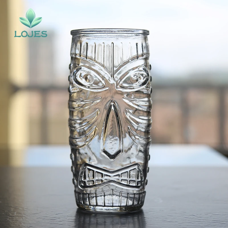 Hawaii Tiki Mugs Cocktail Cup Beer Beverage Mug Wine Mug Glass Easter Islander Tiki Mug Bar Tool