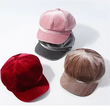 Новая модная женская шапка осенняя и зимняя теплая Модная вышитая шапка с гусиным язычком купольная одежда аксессуары@ 35