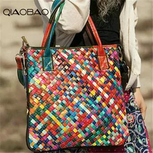 QIAOBAO Сумка из натуральной кожи, женские сумки-мессенджеры, женские сумки от известного бренда