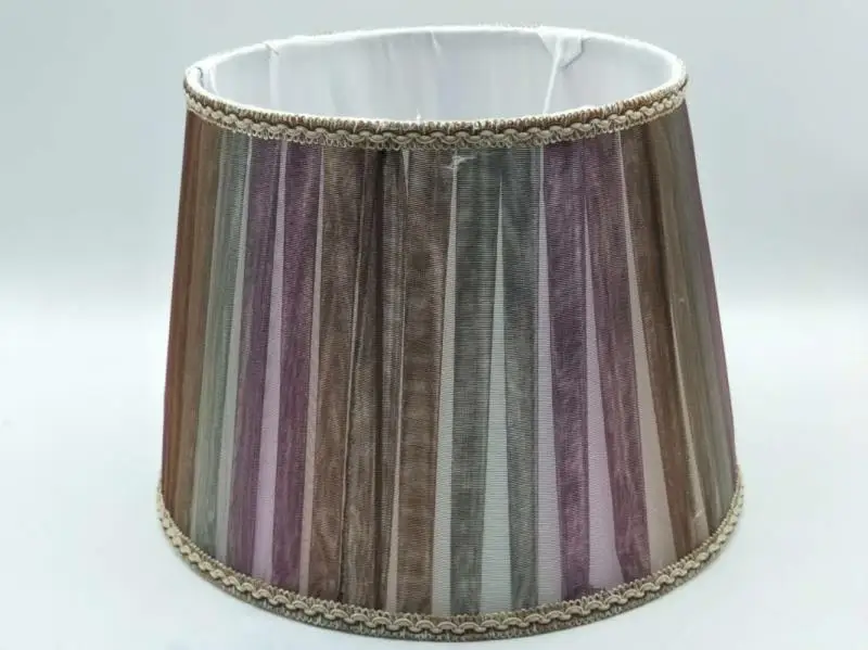 E27 lamp shade for table lamp bedroom lamp shade round colour fabric shade