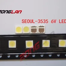 500 шт., мощный светодиодный Светодиодный фонарь, 2 Вт, 3535, 6 в, холодный белый, 135LM, ТВ-приложение SBWVL2S0E