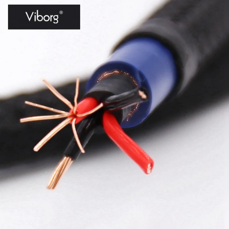 

Viborg VA801 RCA/XLR DIY Cable 1m 5N Multiple Oxyacid Pure Copper For RCA Speaker Cable