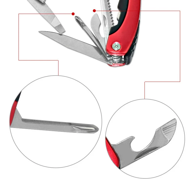 6 цветов EDC Открытый Мультитул Pliser зубчатый нож челюсти ручные инструменты+ многофункциональный инструмент со вставными ножами+ отвертка+ плоскогубцы Набор ножей для выживания