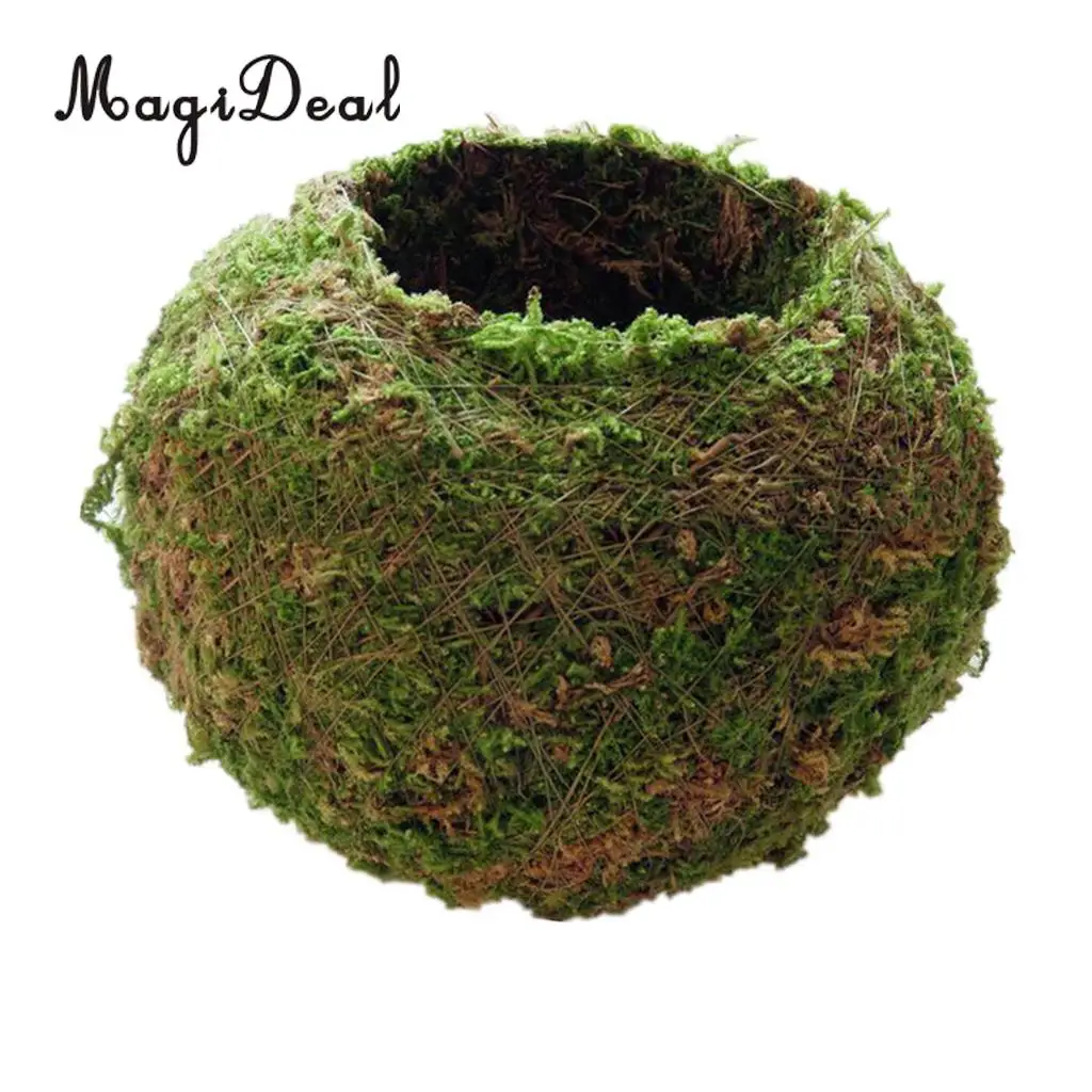 Creative Moss Ball Flower Pot Planter Bonsai Plant Holder Home Garden 6cm