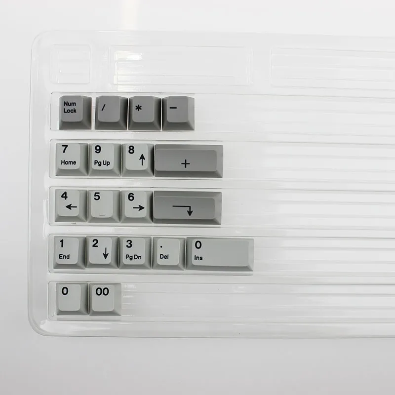 Мини-клавиатура Dye Sub Keycaps гранитный цвет для механической клавиатуры Вишневый японский корень черный шрифт Pbt Keycap Teclado - Цвет: JAN-NUMPAD