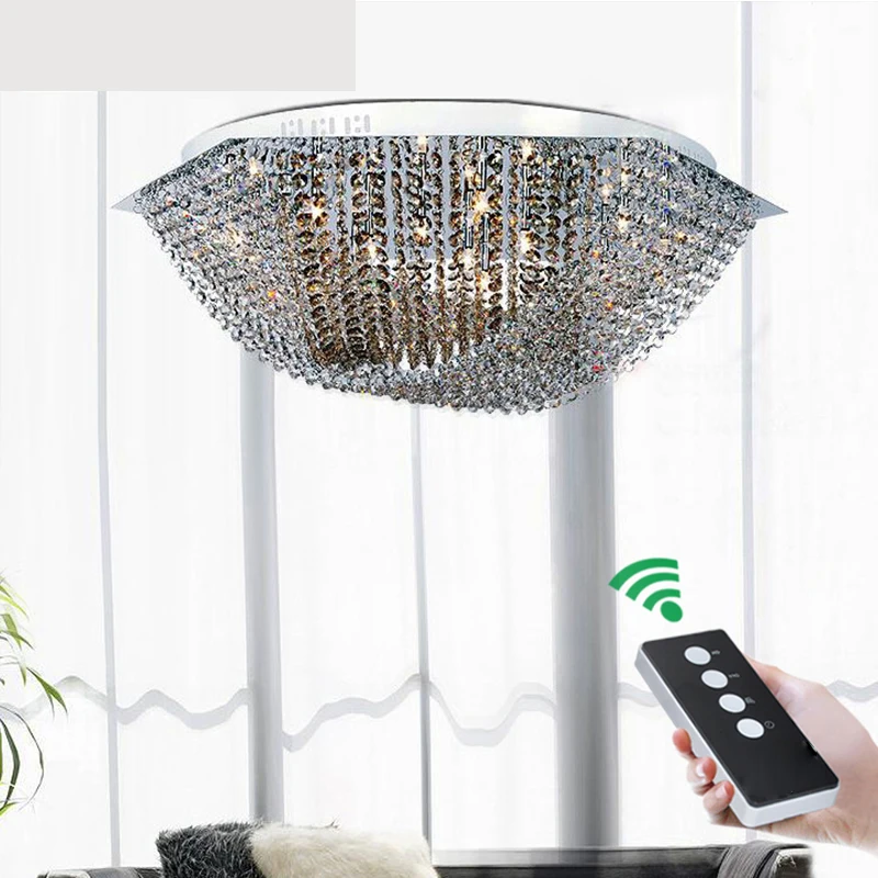 

Simple modern three color LED hexagonal six creative warm bedroom study crystal lamps lighting fixture led crystal ceiling lamps