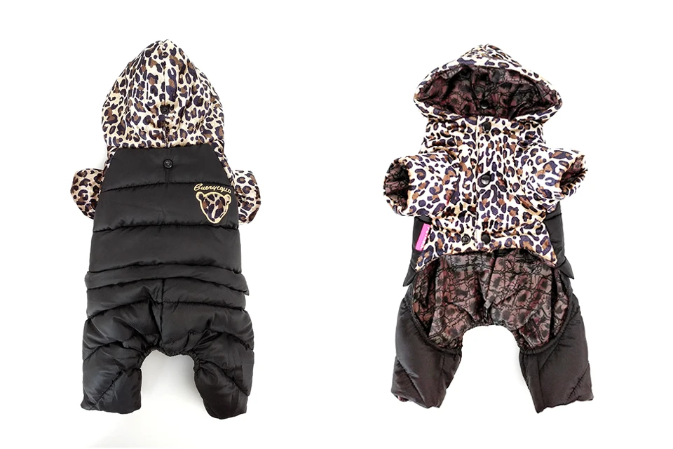 PETASIA Leopard Print Winter Dog Clothes 305