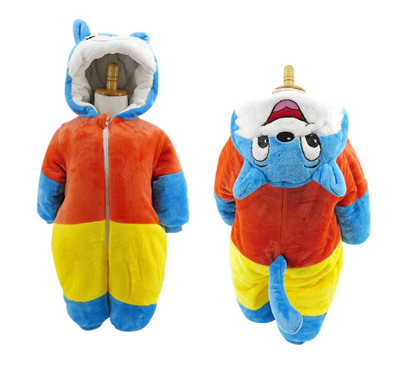 2017 Winter New Thick Flannel Baby Rompers Small Bee Baby Boy&Girl Jumpsuit Children Clothes Newbore Hooded Long Sleeve Bodysuit14