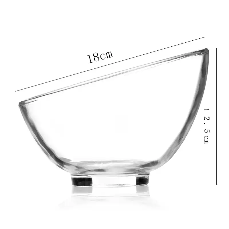 Pack of 2 Set of 12.5cm Glass Serving Bowl