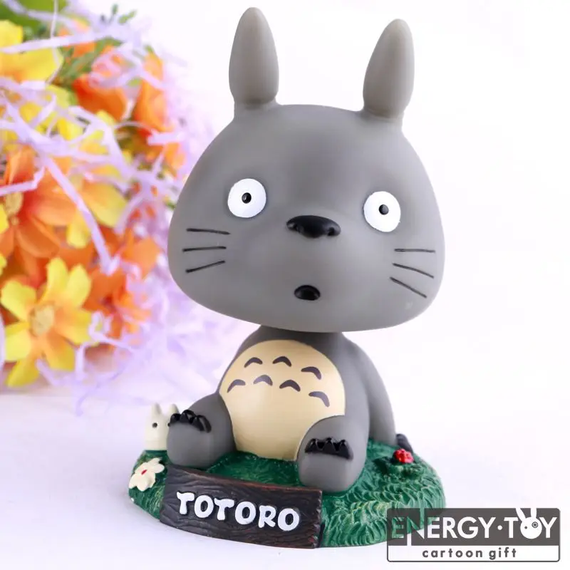 

Cartoon 5" My Neighbor Totoro pvc cute animal Bobble Head model toy car figure