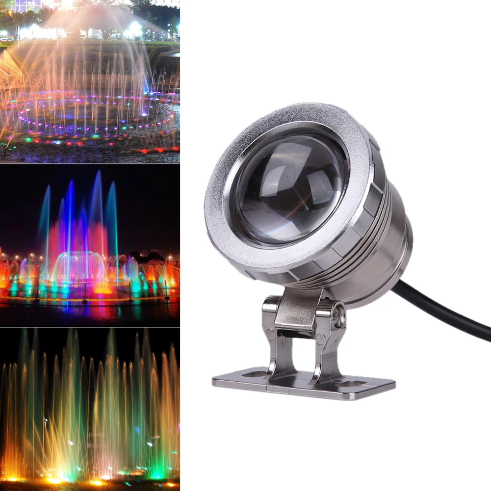 

10W AC 12V RGB LED Pool Light IP65 Waterproof Swimming Underwater Lamp Pond Lighting Fish Tank Aquarium LED Lights
