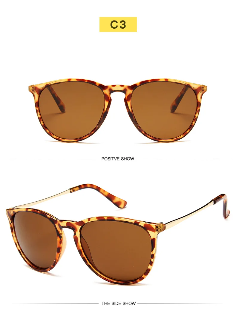 Винтажные Ретро зеркальные солнцезащитные очки Эрика женские брендовые дизайнерские солнцезащитные очки «кошачий глаз» солнцезащитные очки леопардовая защита зеркальные 4171 zonnebril dames - Цвет линз: leopard