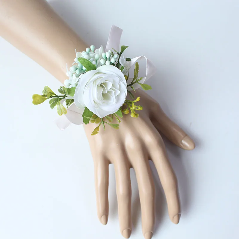 15170     cuff bracelets bridesmaid wrist corsages wedding  (4)