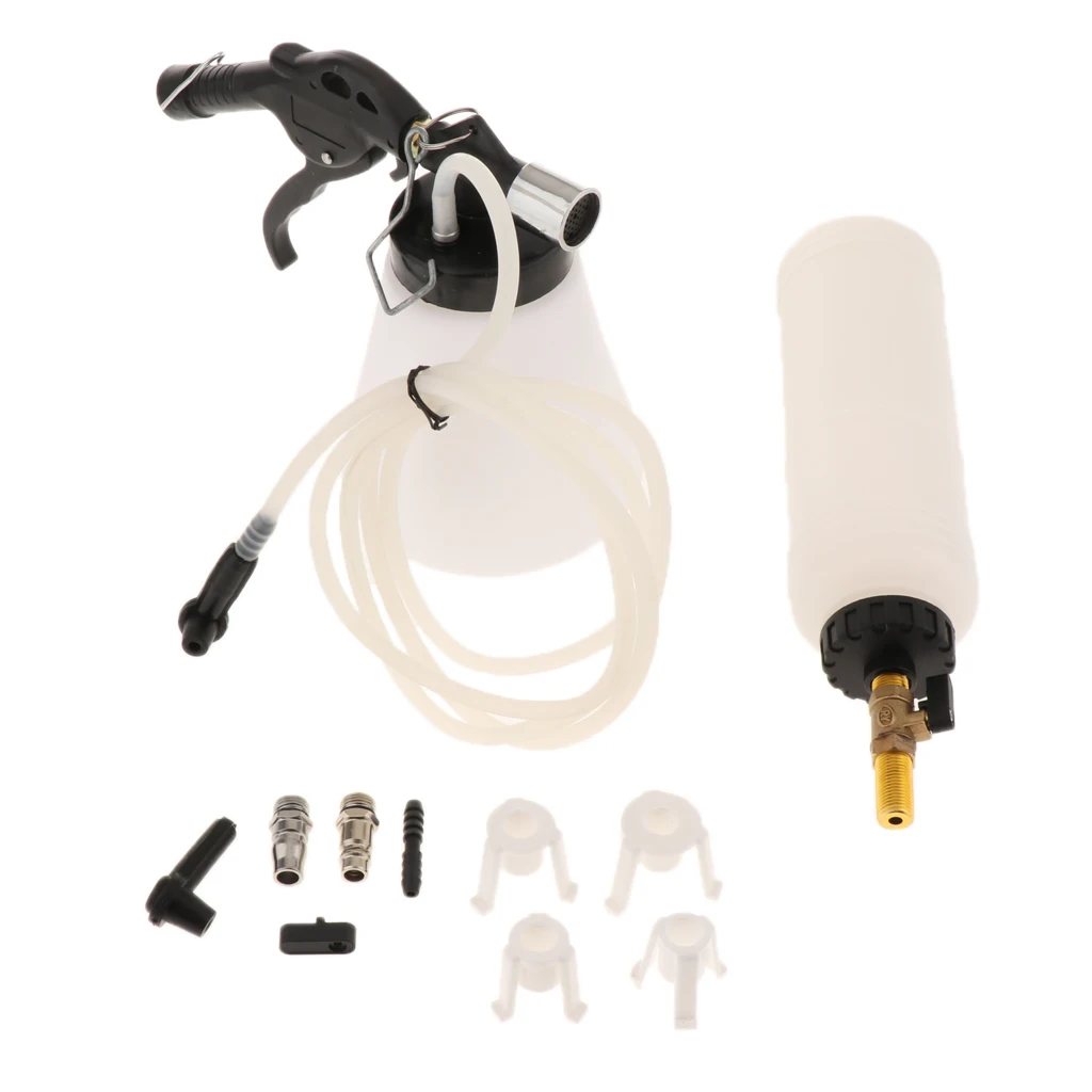 1 Set Car Brake Fluid Bleeder Tool Brake Oil Replacement Kit Car Repair Tools Plastic Adapter Brake & Clutch Bleeder  90-120PSI