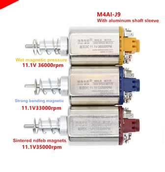 

M4AI j9 Modified water gun motor, 460 long shaft DC motor 11.1V 37000rpm strong magnetic +Aluminium shaft sleeve